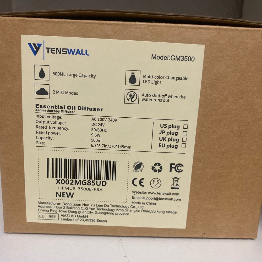 Tenswall LED oil diffuser - Picture 8 of 10